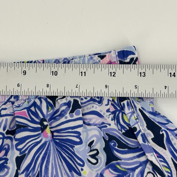 Lilly Pulitzer Luxletic Shorts XS Womens Ocean Trail Navy Pink Athletic Running - Picture 7 of 10